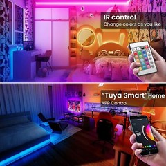 TJOY 50ft Smart Led Strip Lights for Bedroom, Alexa 50ft, Multicolor