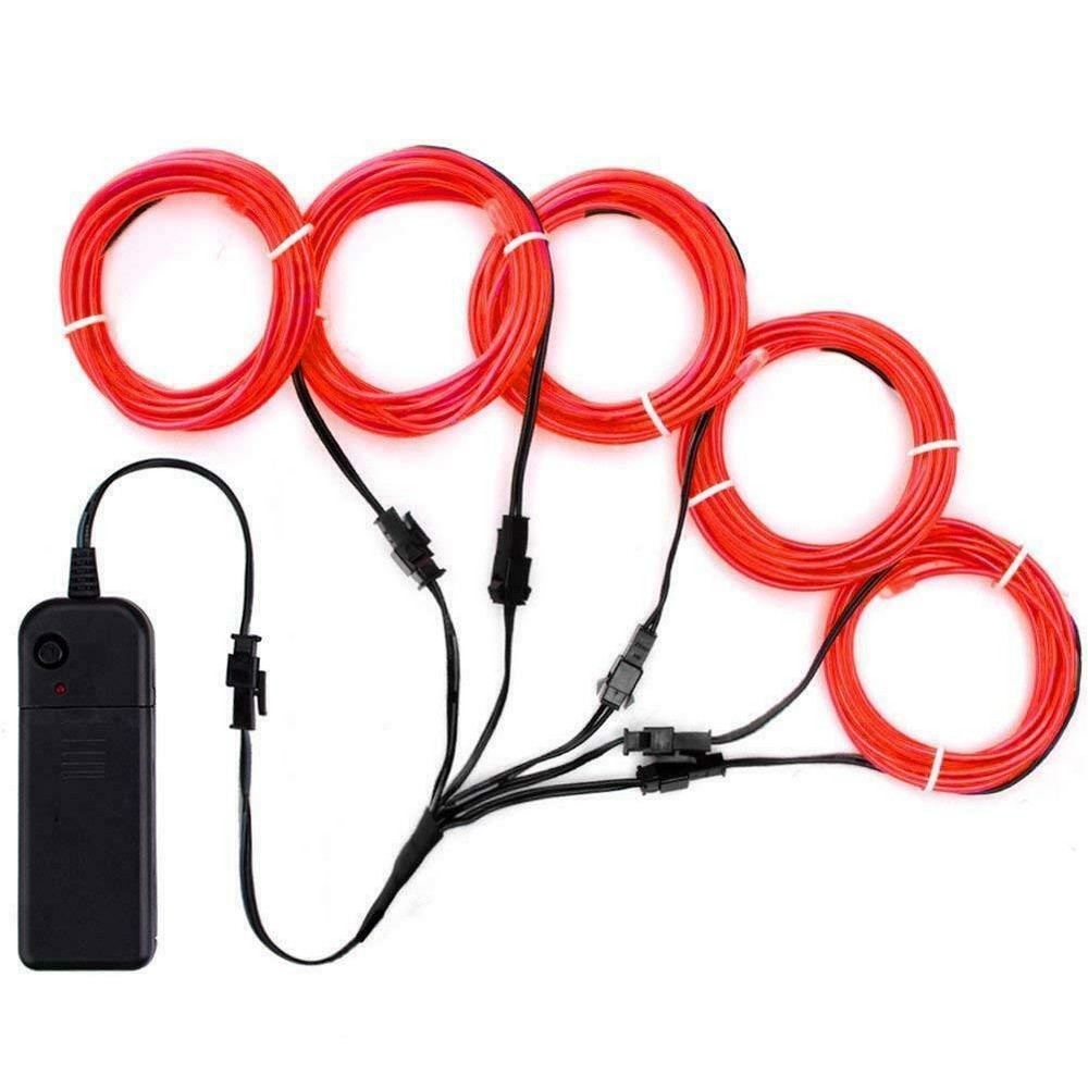 New Zitrades El Wire Blue Super Bright Portable El Wires Kits Electroluminescent