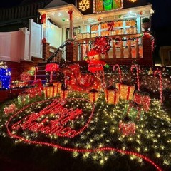 66FT 200LEDS Solar Outdoor Rope light 8 Modes for Camping Party Patio Decoration