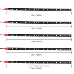 18pc Waterproof 12”/15 DC12V Motor LED Strip Underbody Light For Car Motorcycle