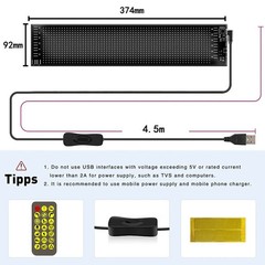 Car LED Sign Bluetooth LED Matrix Pixel Panel Programmable Flexible LED Display