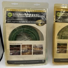 3 Hampton Bay Decorative Lighting Super Bright Rope Light Kit Clear 18 Ft. New