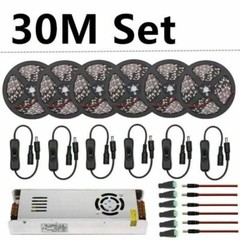 LED Grow Lights DC12V Waterproof Plant Growing LED Strip Light with Power Switch