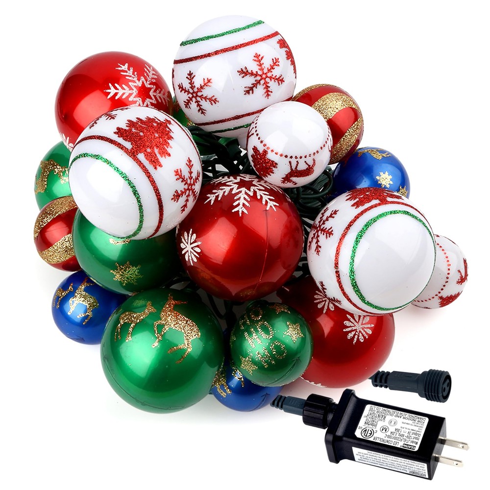 AIRIVO Christmas Tree Light, 28ft 25 Bulbs 7 Modes Lighting Effects Indoor Outdo