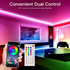 Color RGB 5050 LED Strip Bluetooth Tape Decor for Room LED 10M 15M 20M 30M PC TV