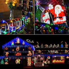 Led Solar Powered Rope Fairy String Strip Lights Waterproof For Outdoor Garden
