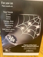 2- Halloween LED Lightshow Projection Whirl- A- Motion 1-Witches & 1-Spider/Web