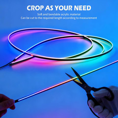 Dreamcolor Acrylic Interior Car LED Strip Lights with App&Remote