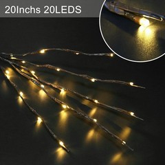4 Pack Lighted Willow Branches 30IN 80 LED Battery Operated Tree Branch Decor