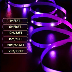 Color RGB 5050 LED Strip Bluetooth Tape Decor for Room LED 10M 15M 20M 30M PC TV