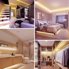 Warm White LED Strip Lights, 3000K Tunable Soft White Light Strip 16.4Ft, Bright