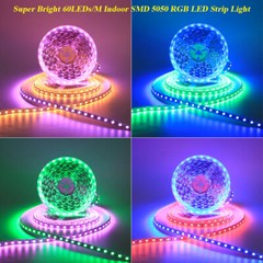 Apple HomeKit 40M 30M 20M 10M 60LEDs/M WiFi Music LED RGB Strip Light w/ 12V PSU