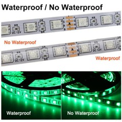 16FT 12V 300 LED Strip Light 3528 5050 5630 SMD RGB Ribbon Tape Waterproof Lamp