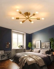 Modern-Industrial Style Indoor Chandelier,Flush Mount Ceiling Light Modern Pend