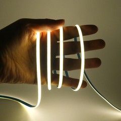 5V COB LED Strip 3mm 5mm 8mm Width 320LEDs High Density COB LED Tape AA Battery