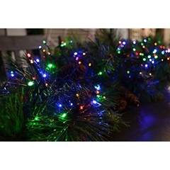 448 LED Multi Twinkling Cluster Rice Lights, 10�x5� Garland of Lights, Soft
