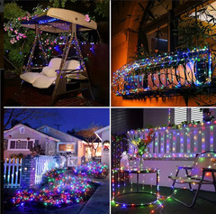 100 LED Solar Fairy String Light Copper Wire Outdoor Waterproof Garden Decor