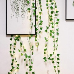 Vines with Lights 6.56ft 20 LED Vines with Fairy Light 8 Modes Leaf String Light