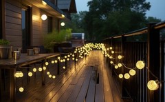 50LED Solar String Lights Patio Party Yard Garden Wedding Waterproof Outdoor