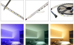 RGBW 5M 60Leds/m 5050 300Leds Non-Waterproof LED Strip Light + RGBW IR Remote