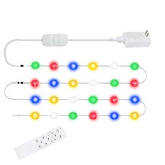 150FT – 108 Lights Rainbow LED Permanent Outdoor Light – RGB+White 2024 NEW