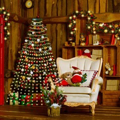 Christmas Tree Waterfall String Lights 6.56FT x 16 Lines 320 LED USB Xmas Lights