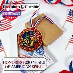 250 Anniversary Usa Ornament, United States 250 Years American Anniversary