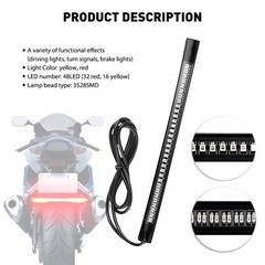 Waterproof 8” 12V Motorcycle LED Strip Underbody Light For Motorcycle ATVs UTVs
