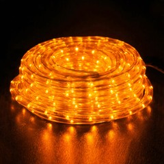 Assorted Sizes 3/8″ Orange LED Rope Lighting Flexible Indoor Outdoor Christmas