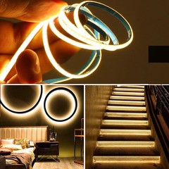 5V USB 3mm PCB COB LED Strip Light with Switch Dimmer Remote Control 320 LEDs