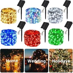 Solar Fairy Lights Outdoor Solar String Lights Garden 100-300LED Christmas Decor