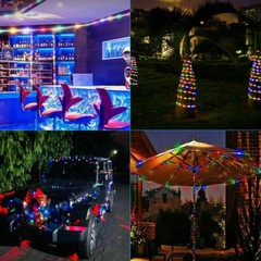 33ft 100 LED Strip Rope Light Tube String Outdoor Garden Party Decoration Lights