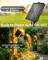 Solar Fairy String Lights 4 Pack Outdoor Remote Total 158FT 480LED Warm Multi…