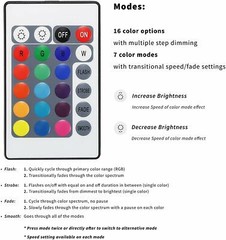 SMD 5050 LED Flexible Dimming Indoor/Outdoor Light Strip ETL Certified 16 Colors