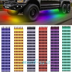 6 PCS 12V 12″ 1FT 15SMD Flexible LED Strip Light Waterproof For Car Truck Boat