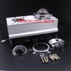 1X60 degree DC12V Led Heatsink Fan + 44mm Glass Lens for 50W 100W High Power Led