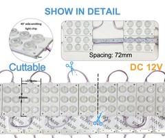 20pcs 3W LED Module Light 12V White IP65 Waterproof for LightBox Storefront Sign