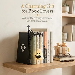 Mini Hanging Bookshelf Lantern Warm LED, Library Book Light for Book Lovers