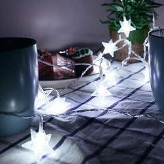 LED Star Fairy Lights Outdoor Chain Lights Garland Bulb String Lights Party Home