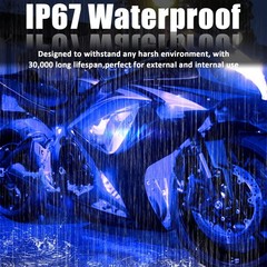 Blue 5PCS 12V 12″ 15SMD Flexible LED Strip Light Waterproof For Car Truck Boat