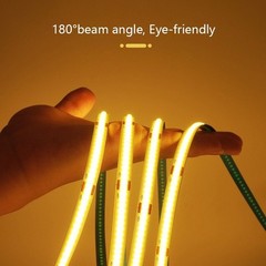 12V 24V 5M 16.4ft COB 480leds/m LED Flexible Strip light Tape Lights Bar Room