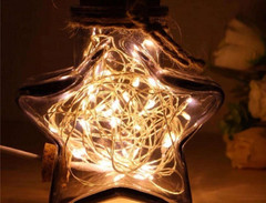 China 30 LED solar beaded outdoor lamp 6.5 meters-warm white