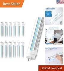 LED Fluorescent Replacement 3FT T8 Tube Light 12-Pack – Durable, Energy Saving