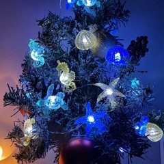 Ocean Beach themed Sea Life Cute Fairy Decorative String Lights Battery Operated