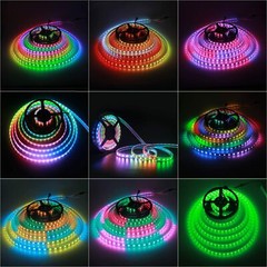 WS2812B 5V 5050 RGB LED Strip 1-5M 30 60 144 150 300 Leds Individual Addressable