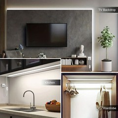 USB 5v Led Neon Strip Light Touch Switch Dimmable For Kitchen Bookshelf Wardrobe