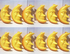 12 Vintage Man in Moon 1990s covers, New Old Stock. Party Lights String lighting