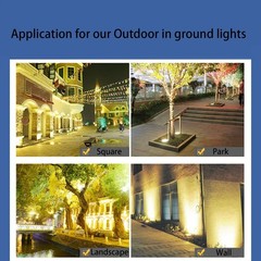 Outdoor Landscape Lights 7W,High Voltage 110V 120V,Waterproof Underground Lig…