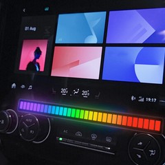 Sound Music Light Voice Activated Pickup Rhythm RGB LED Strip Tube Car Bar Lamp