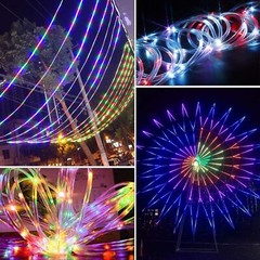 33ft 100LED Strip Rope Light Tube String Outdoor Garden Party Decoration Lights